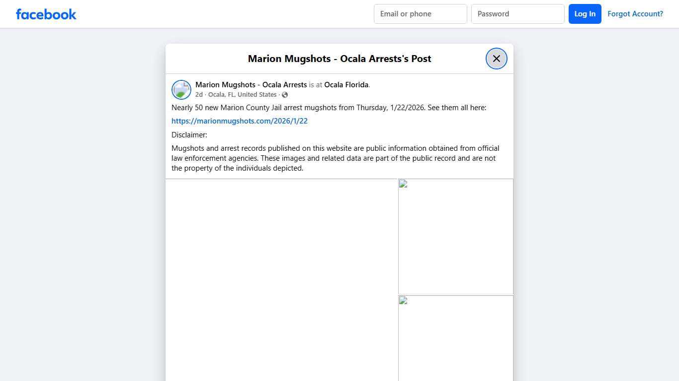 Nearly 50 new Marion... - Marion Mugshots - Ocala Arrests Facebook